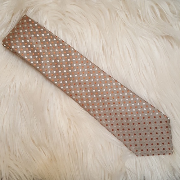Geoffrey Beene polka dot tie - Picture 1 of 1